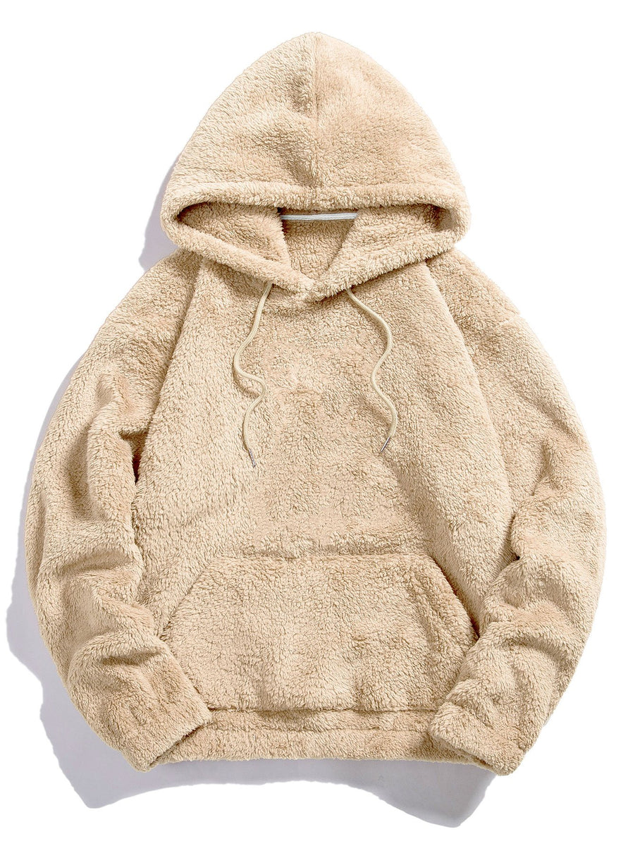 Basic Teddy Hoodie-HOOOYI