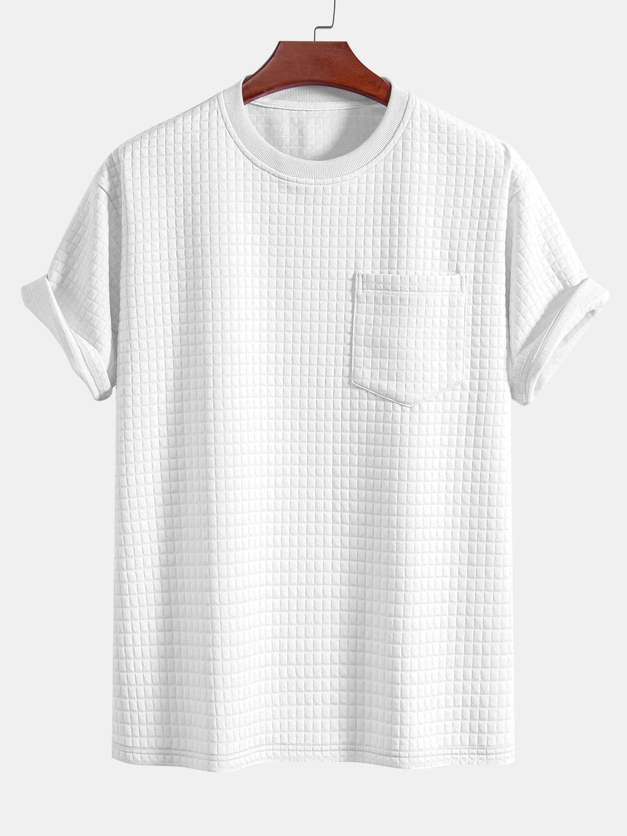 Oversize Waffle T-Shirt-HOOOYI