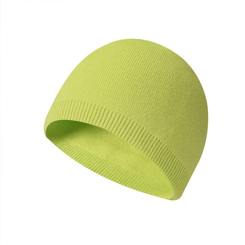 2 Pieces Solid Color Outdoor Cycling Warm Knit Beanie Hat